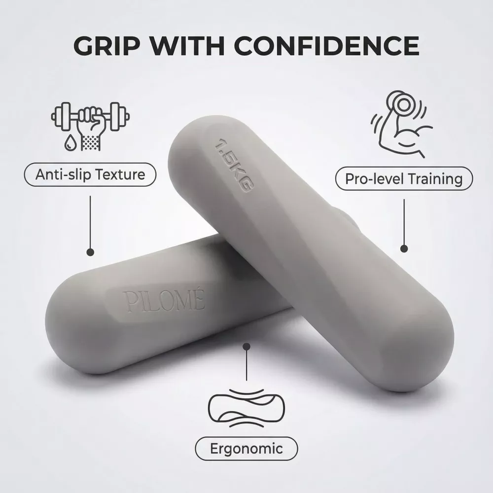 Silicone Twill-design Dumbbells